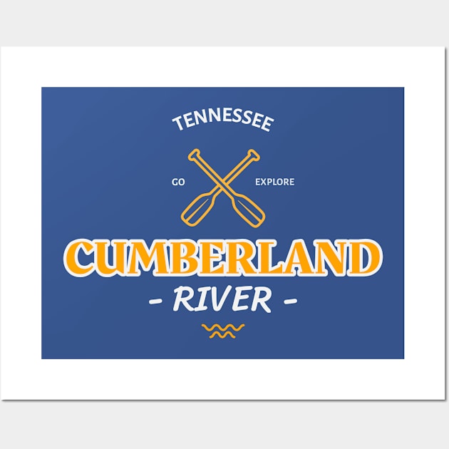 CUMBERLAND RIVER TENNESSEE T-SHIRT Wall Art by Cult Classics